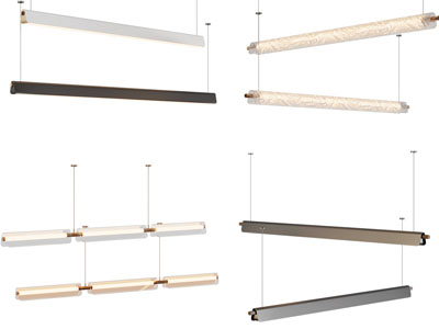 现代办公长条形吊灯