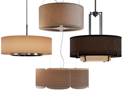 新中式圆柱形吊灯