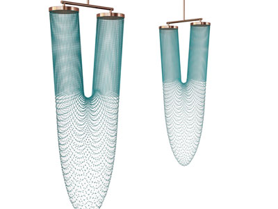 现代网状灯罩吊灯