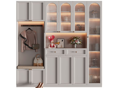 现代玄关鞋柜