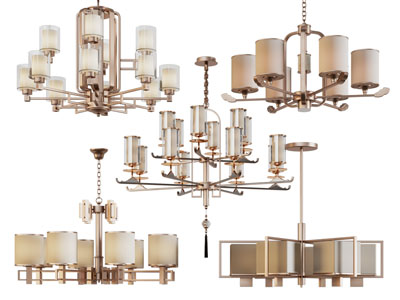 新中式多头吊灯