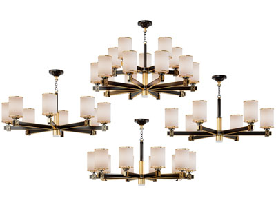 新中式多头吊灯