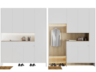 现代玄关鞋柜