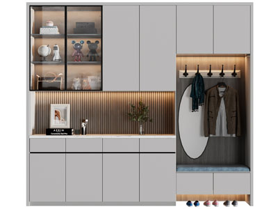 现代玄关鞋柜