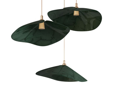 现代荷叶灯罩吊灯