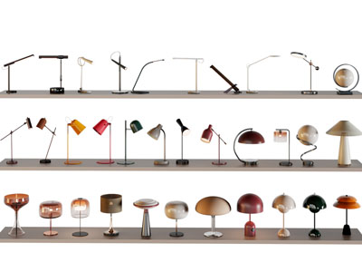 现代金属灯罩台灯