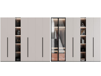 现代衣柜3d模型 现代衣柜