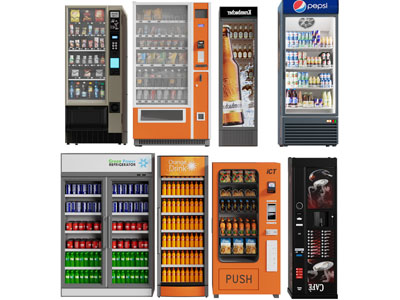 现代商用饮料自助售卖柜、冰箱、冷饮柜