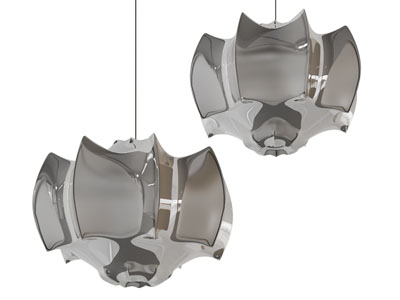 现代烟灰色玻璃吊灯