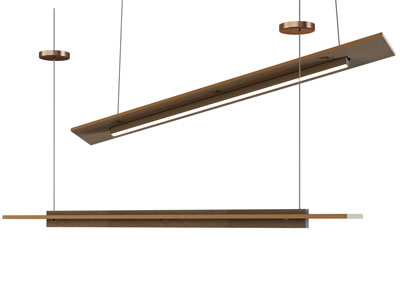 现代长条形办公吊灯