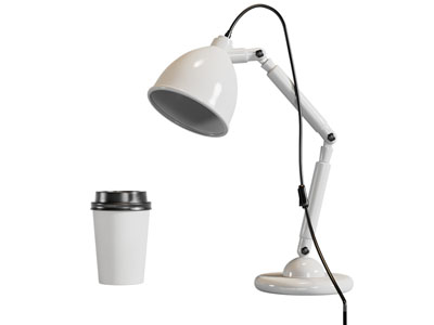 现代可调节高度的金属台灯