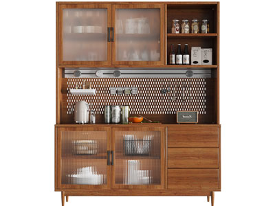 北欧实木餐边柜