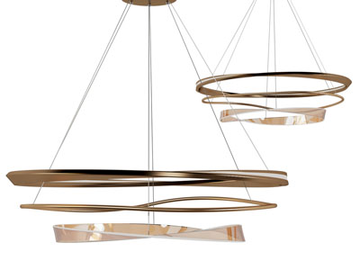 现代轻奢多圈吊灯