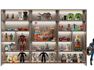 现代玩具手办装饰柜