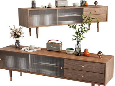 北欧实木电视柜