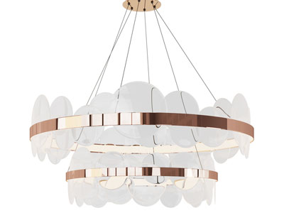 现代轻奢双层吊灯