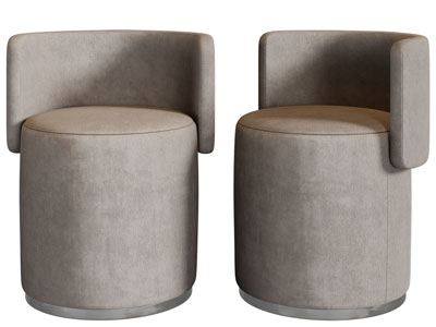 现代布艺沙发凳子