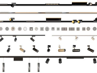 现代筒灯射灯、轨道磁吸灯