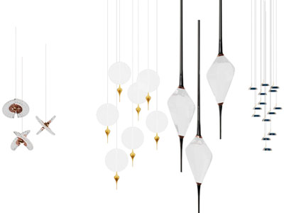 现代垂线小吊灯组合