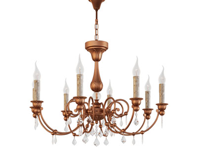 欧式铜制铁艺吊灯