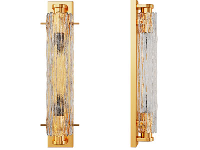 现代轻奢锤纹玻璃灯罩壁灯