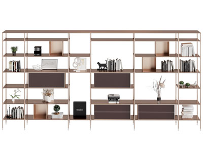 现代开放式装饰柜