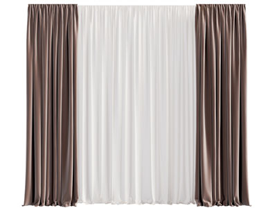 现代布艺窗帘窗纱