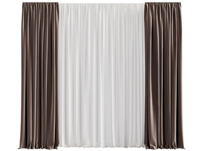 现代布艺窗帘窗纱