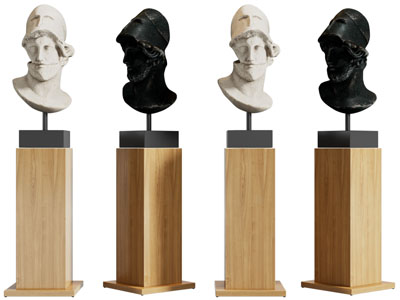 欧式人物半身雕塑雕刻摆件组合3d模型 欧式人物半身雕塑雕刻摆件组合