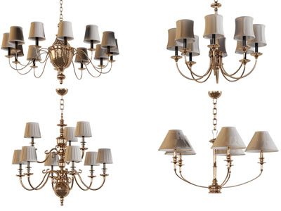 欧式铁艺雕花吊灯