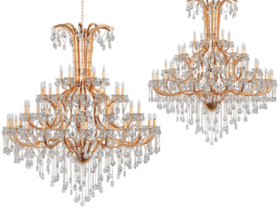 欧式水晶吊坠装饰的吊灯