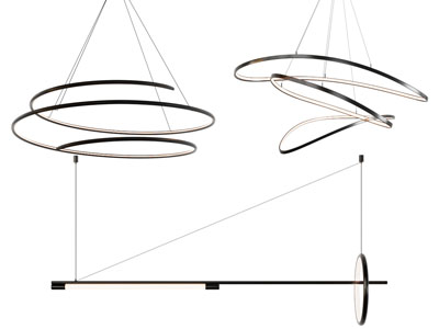 现代曲线吊灯