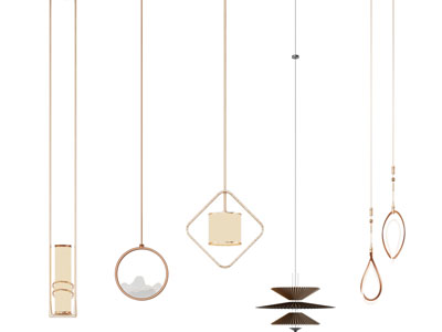 新中式垂线吊灯