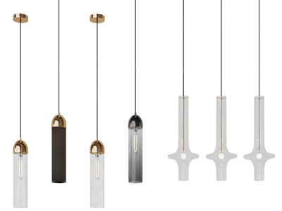 现代垂线单头吊灯