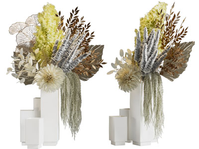 现代花瓶花卉摆件组合