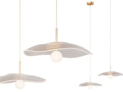 现代轻奢垂线吊灯