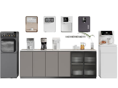 现代餐边柜、直饮机、茶吧机