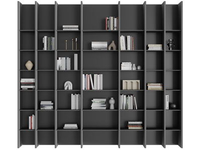 现代开放式书柜