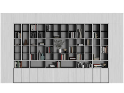 现代开放式装饰柜