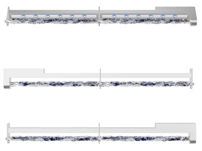 现代长条状吊灯