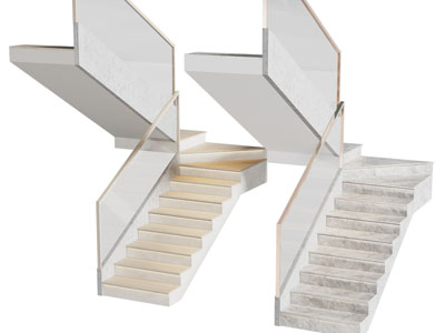 现代旋转楼梯3d模型 现代旋转楼梯