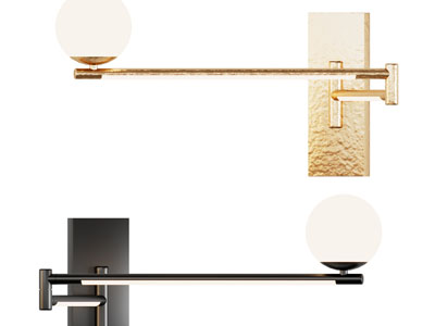 现代可调整方向的壁灯