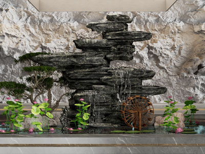 新中式室内景观园艺小品