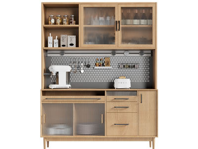 北欧实木餐边柜