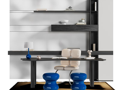 现代书桌椅组合