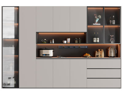 现代酒柜3d模型 现代酒柜