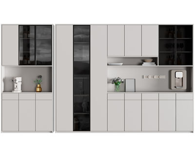 现代酒柜3d模型 现代酒柜