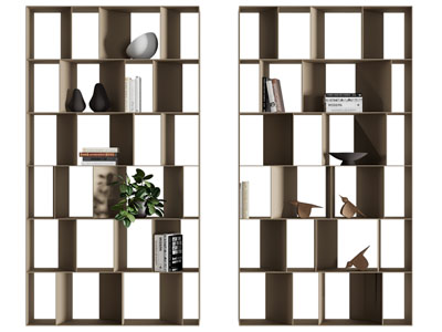 侘寂风开放式装饰柜