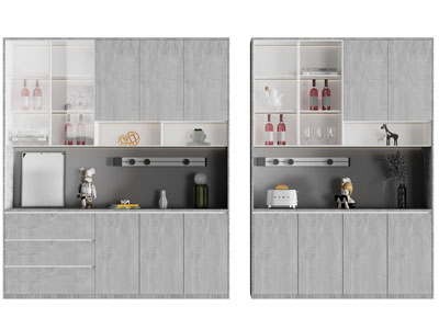 现代酒柜3d模型 现代酒柜