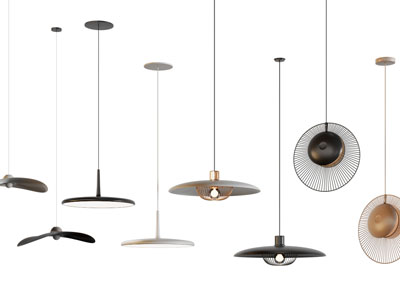 现代垂线单头吊灯